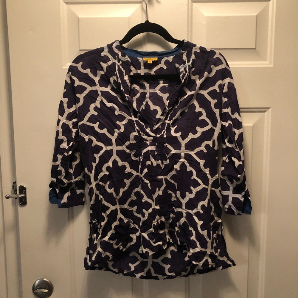 Roberta Roller Rabbit quarter sleeve top